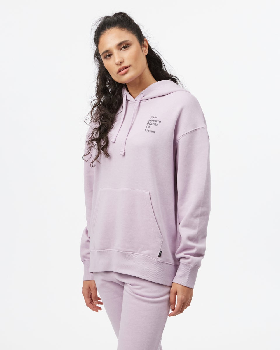 Purple Graphic Pullover Hoodie