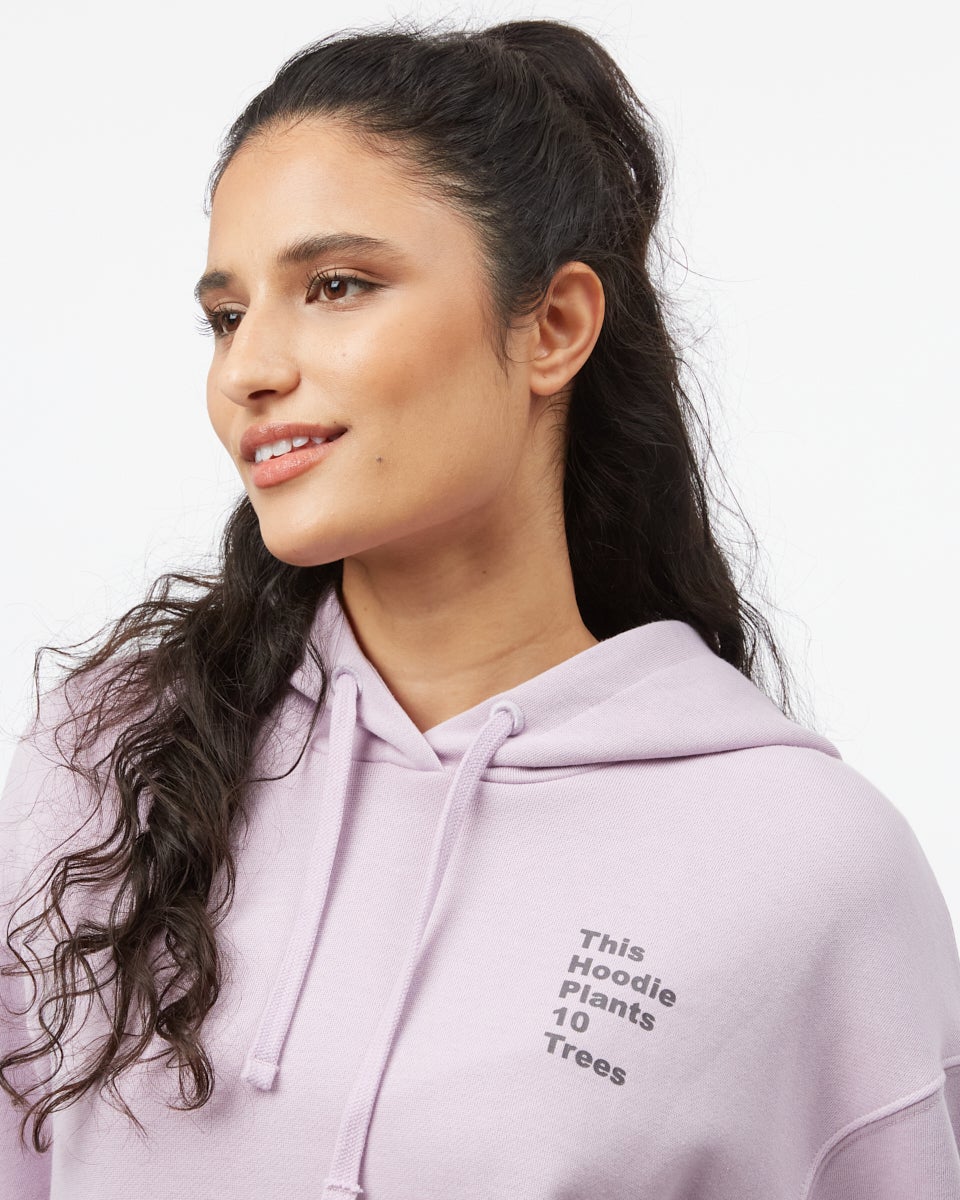 Purple Graphic Pullover Hoodie