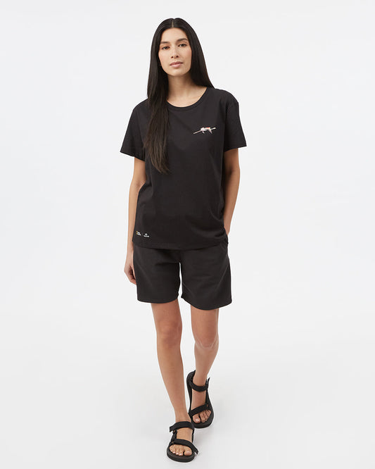 Black Women's Graphic Short Sleeve Tee