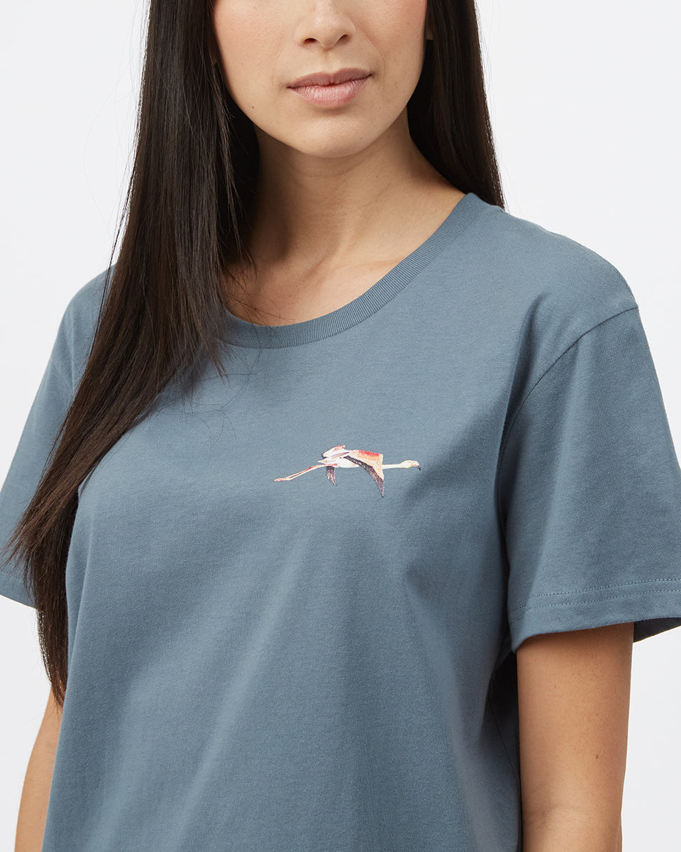 Blue Women's Graphic Short Sleeve Tee