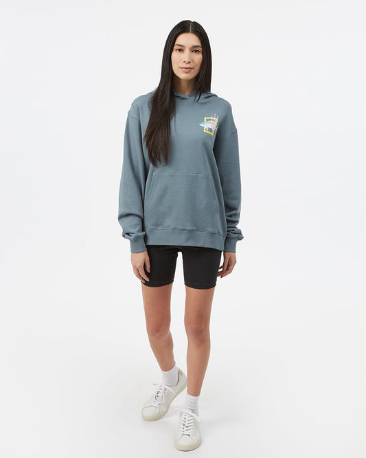 Blue Women's Fish Graphic Pullover