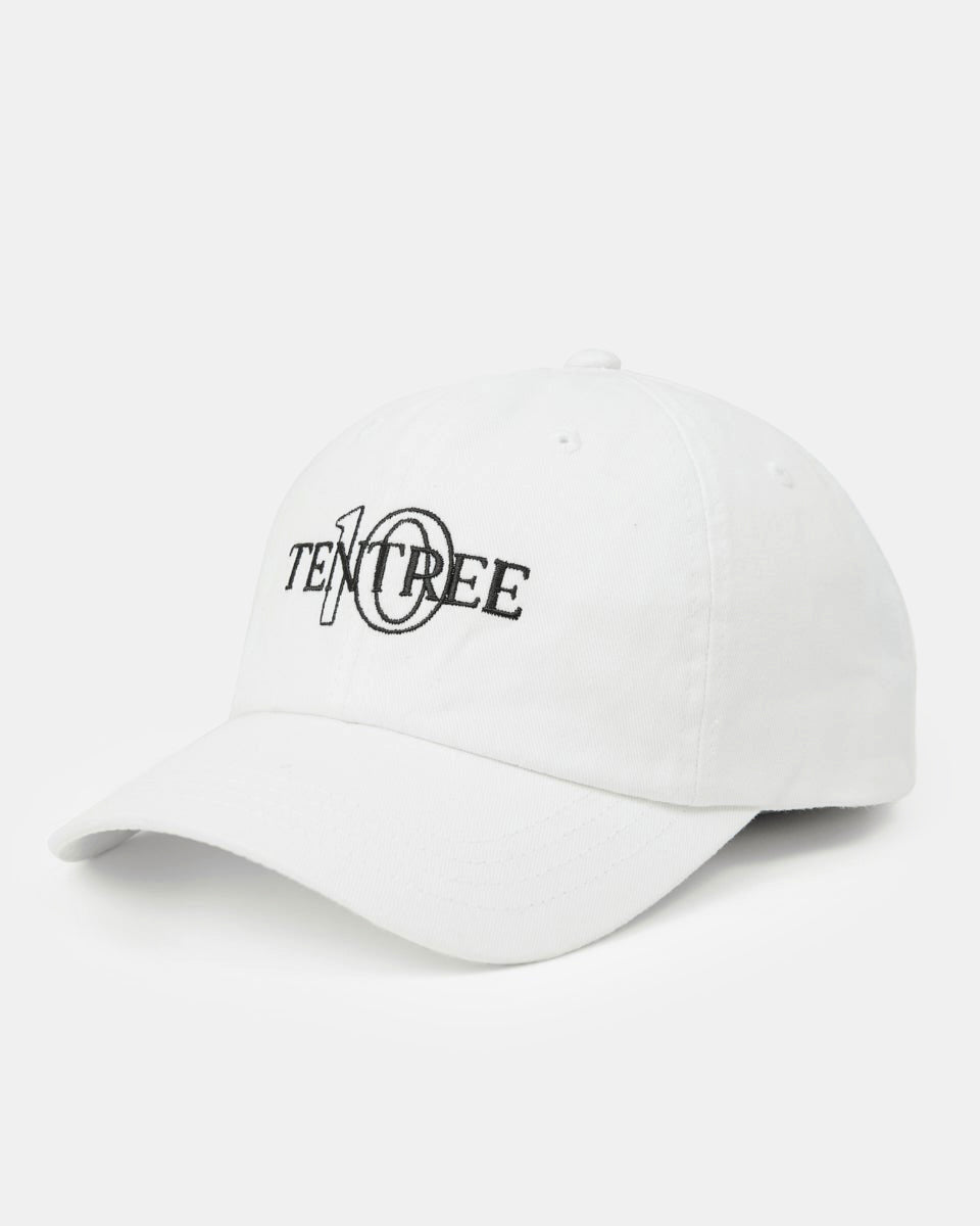 White Adjustable Organic Cotton Baseball Cap