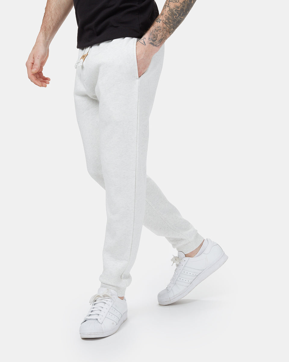 White Men's Eco-Friendly Sweatpants