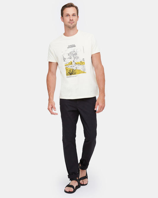 White National Geographic Unisex Graphic Tee