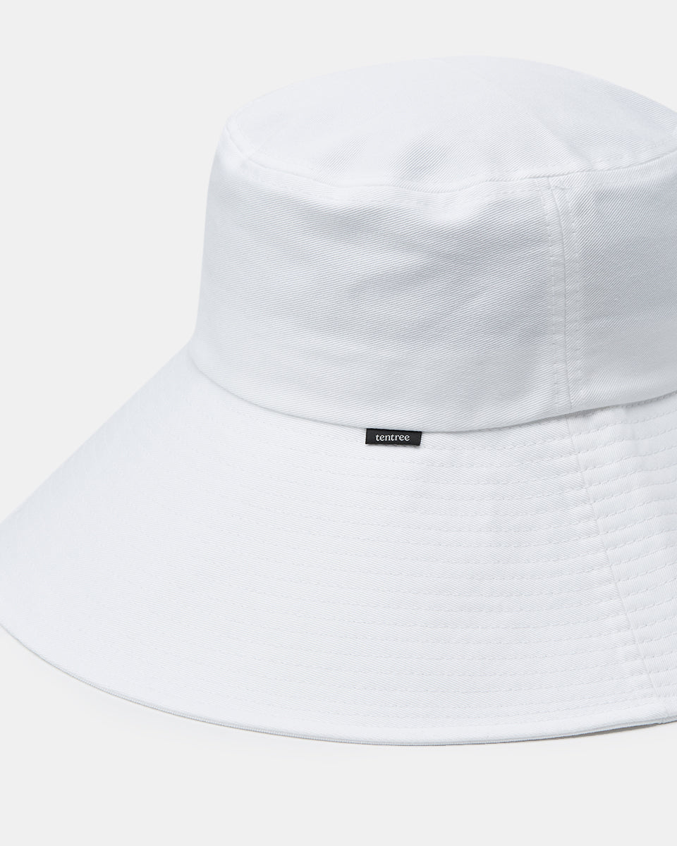 White Organic Cotton Bucket Hat