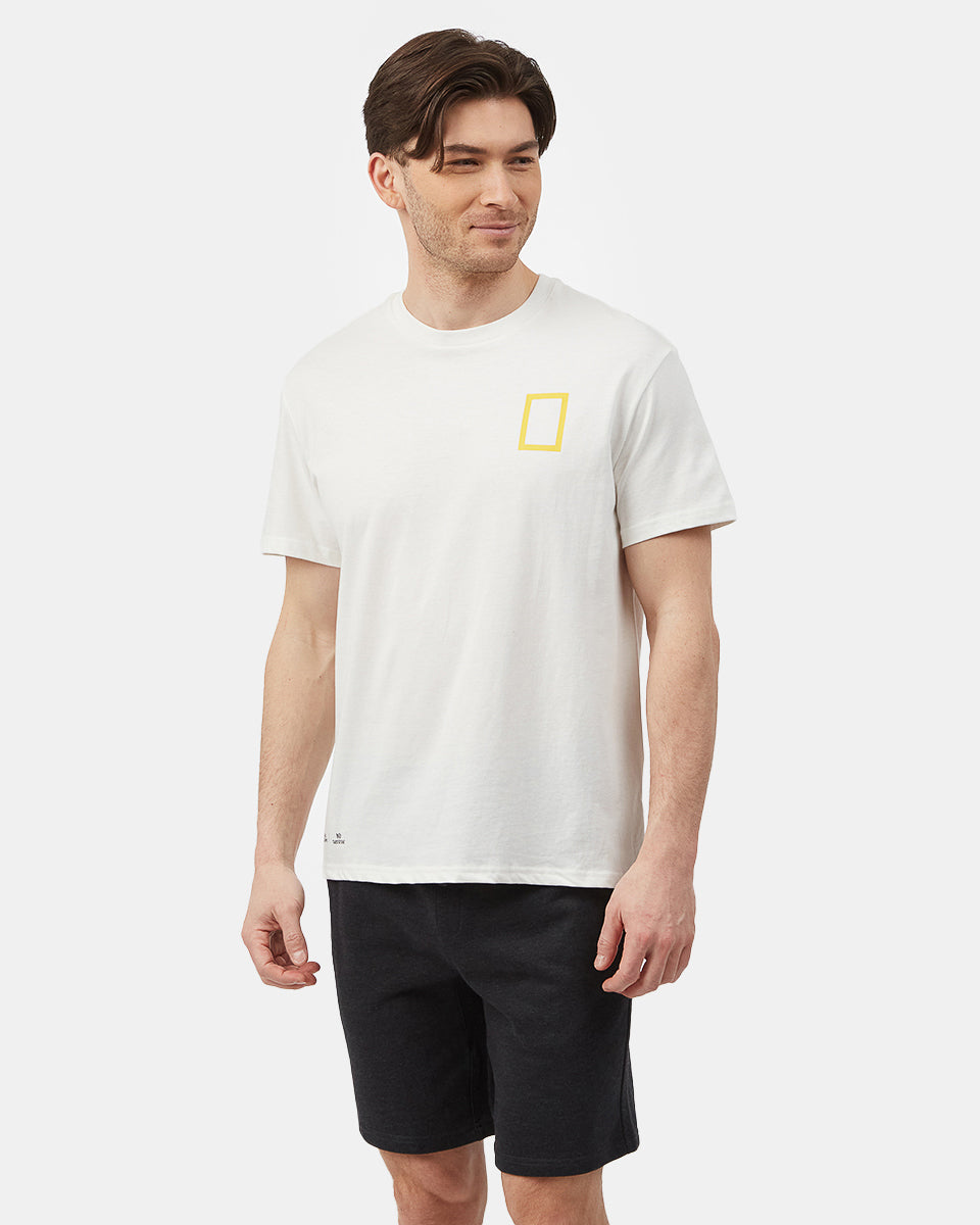 White Unisex Graphic Short Sleeve Tee