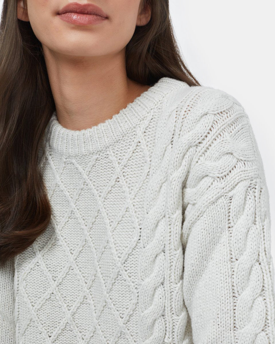 Highline Wool Cable Crew Sweater
