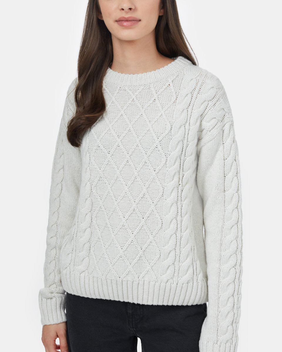 Highline Wool Cable Crew Sweater