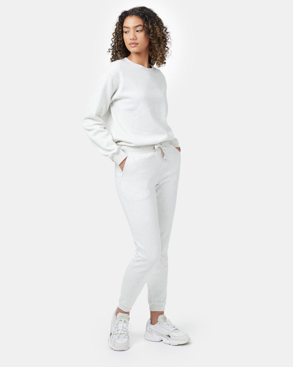 White Women's Eco-Friendly Sweatpants