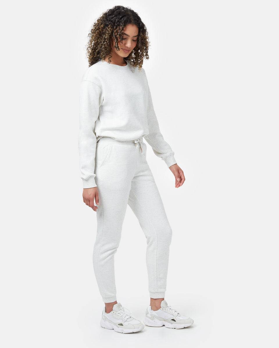 White Women's Eco-Friendly Sweatpants