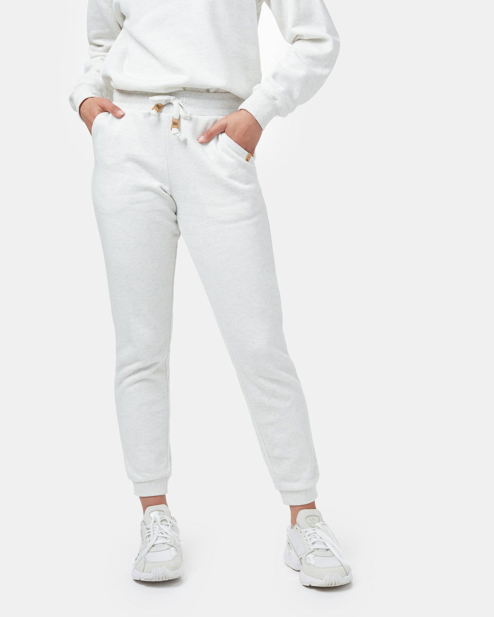 White Women's Eco-Friendly Sweatpants