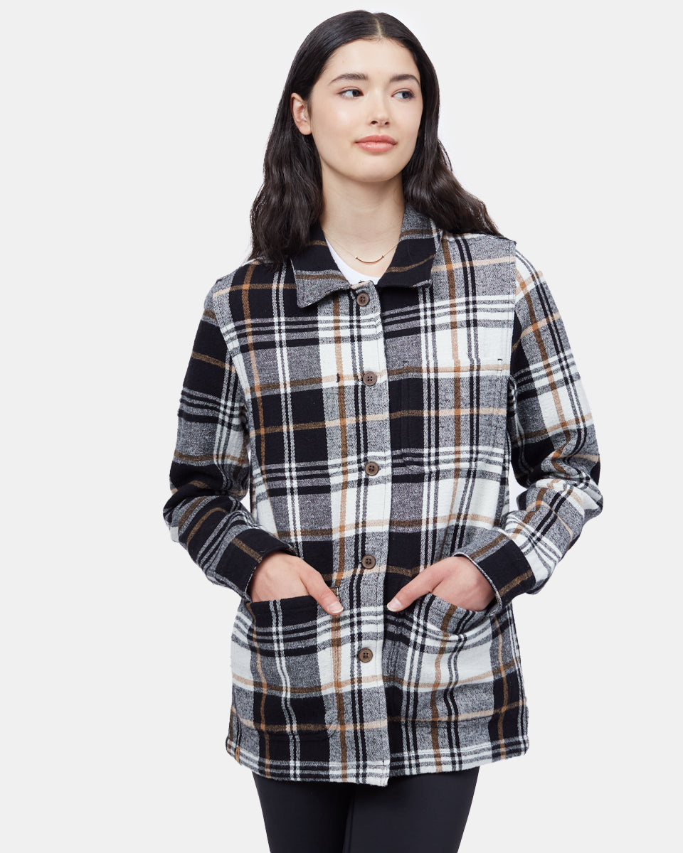 White Women's Organic Cotton Shacket