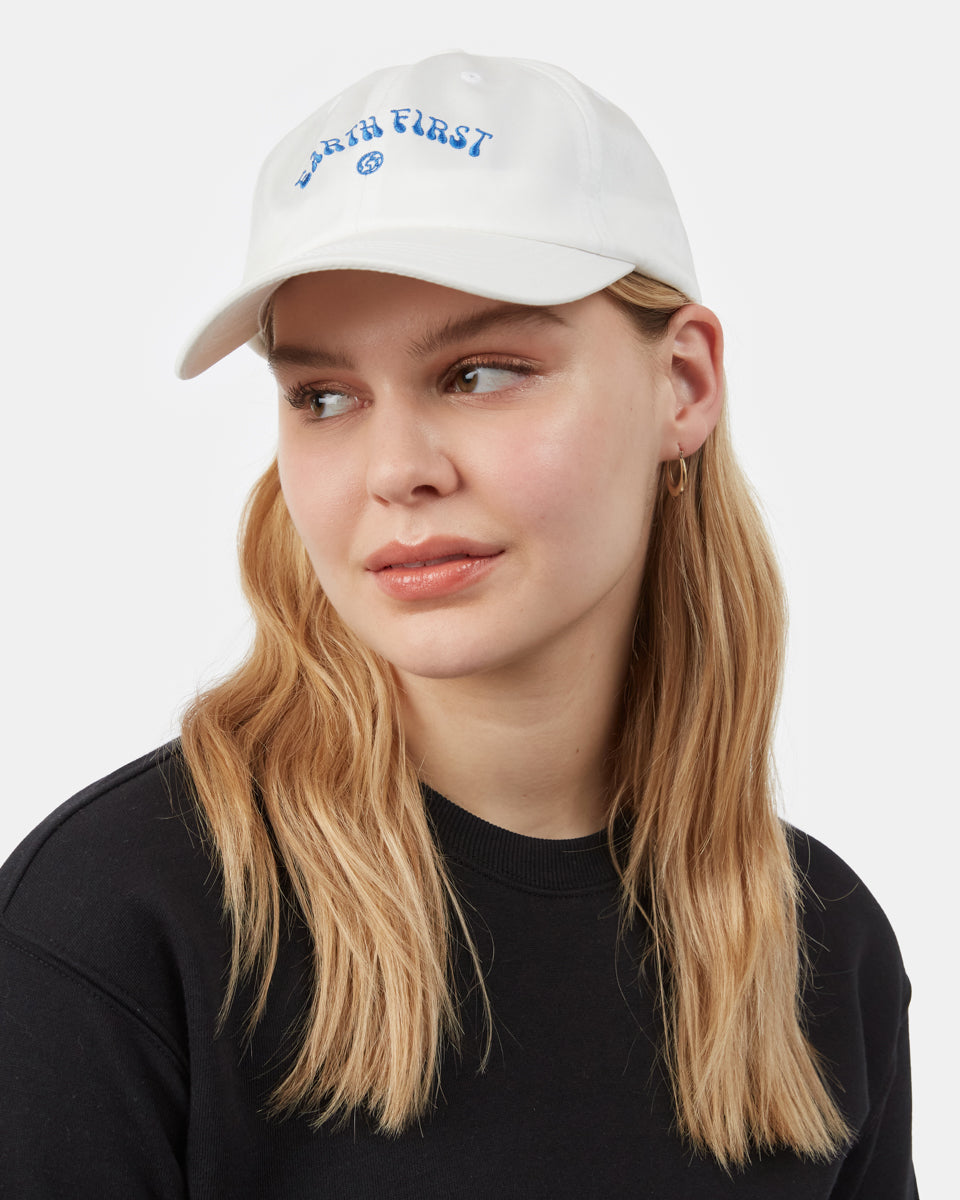 White Adjustable Graphic Dad Hat