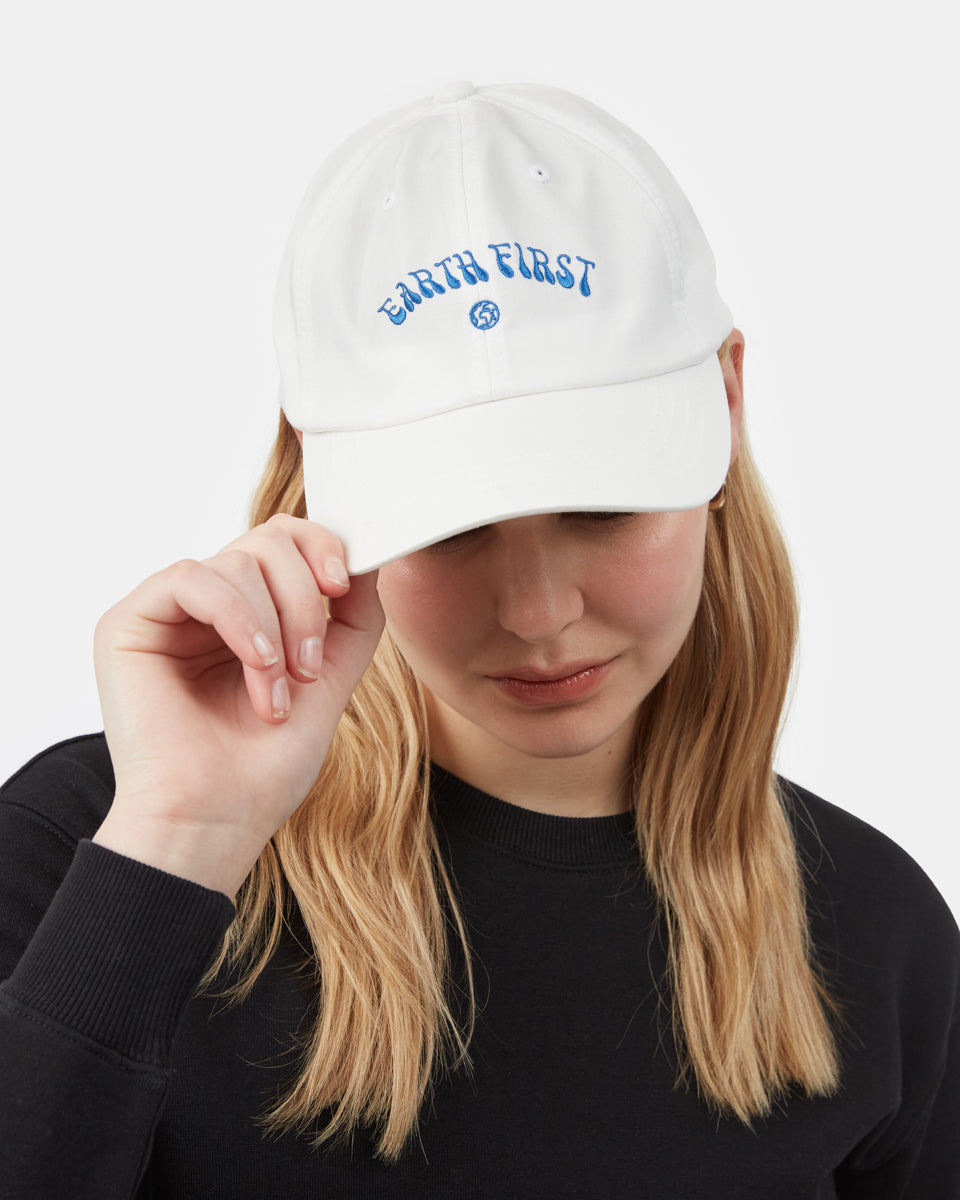 White Adjustable Graphic Dad Hat