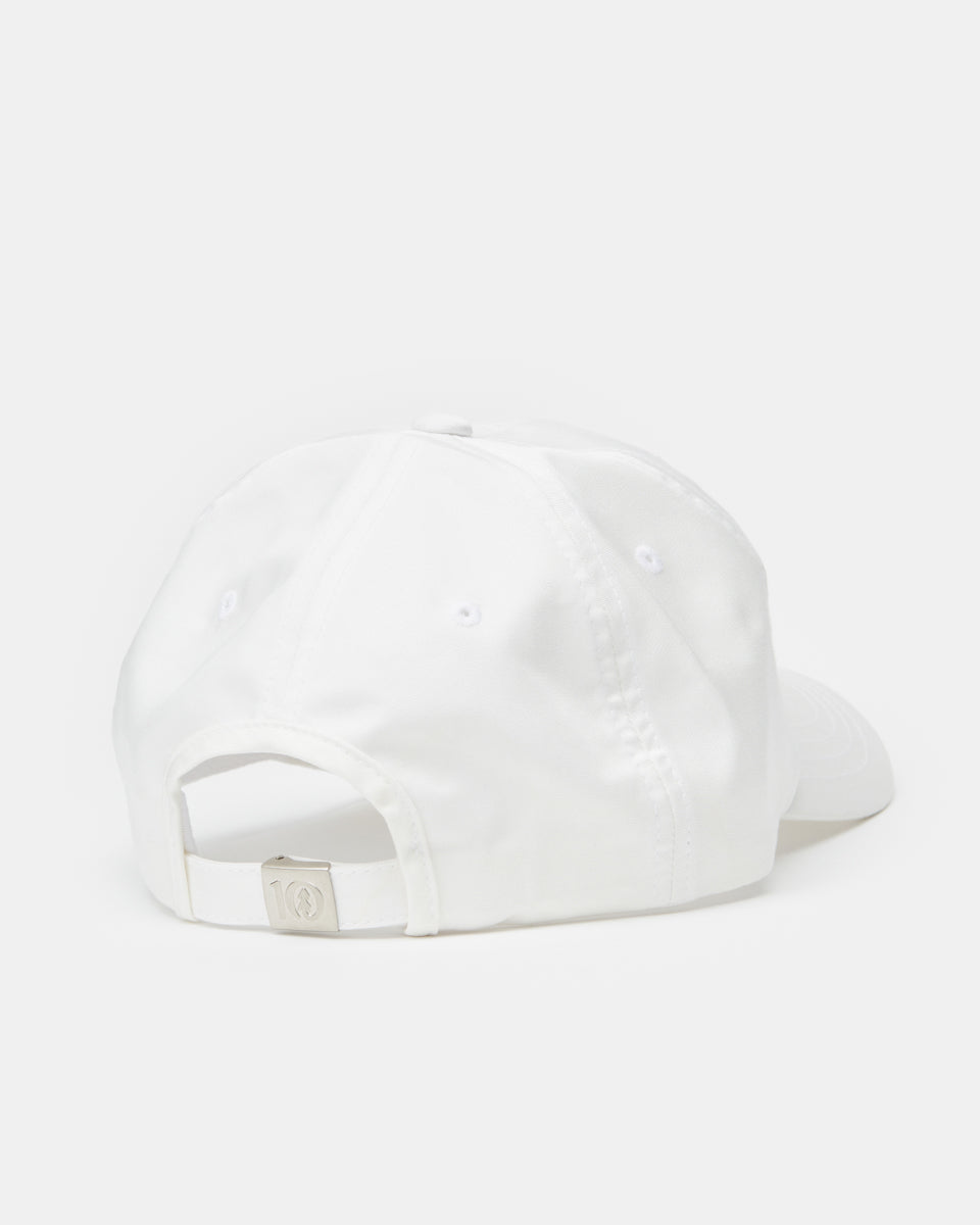 White Adjustable Graphic Dad Hat