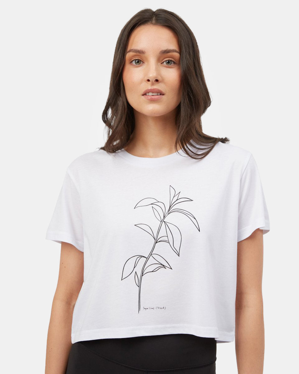 White Graphic Oversized Tee
