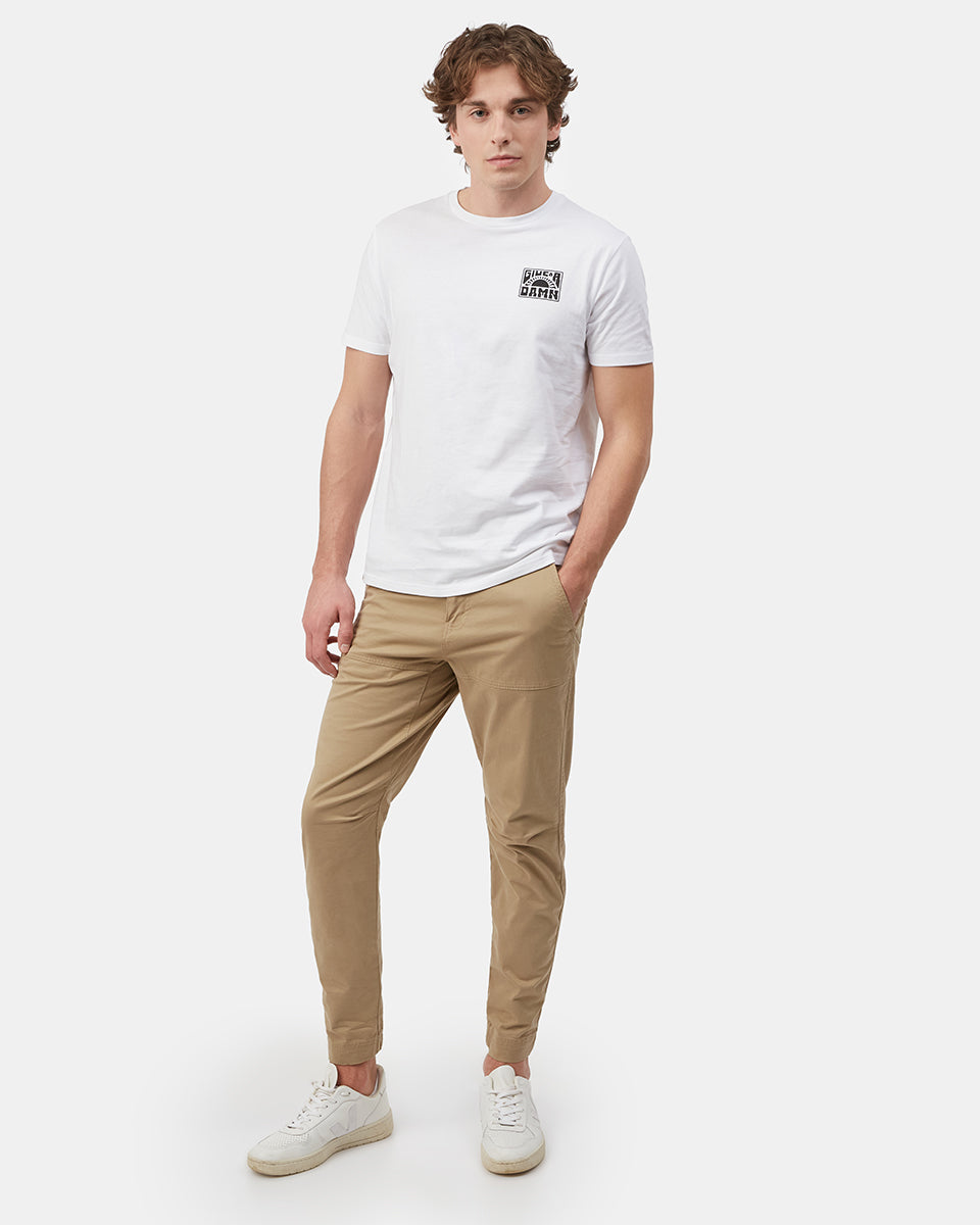 White Men's Graphic Short Sleeve Tee
