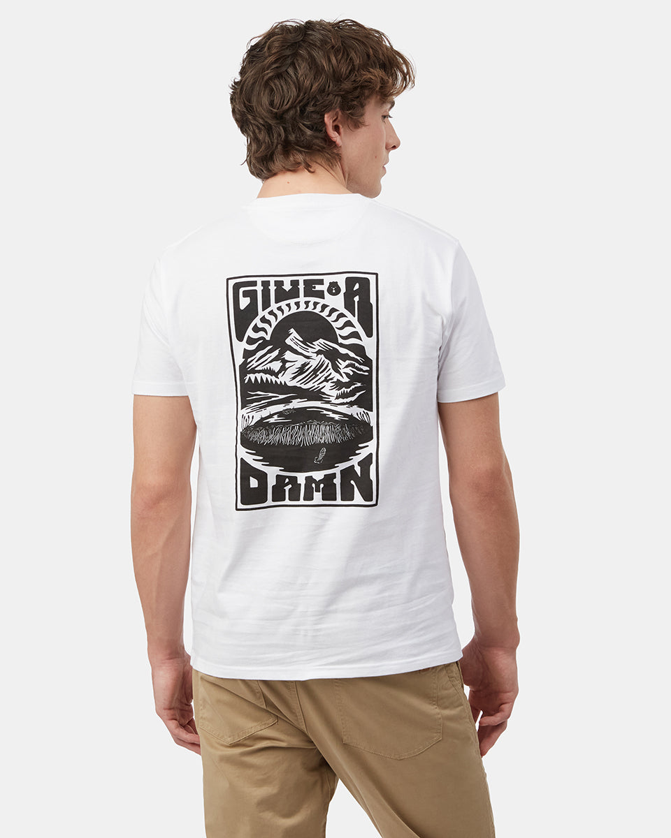 White Men's Graphic Short Sleeve Tee