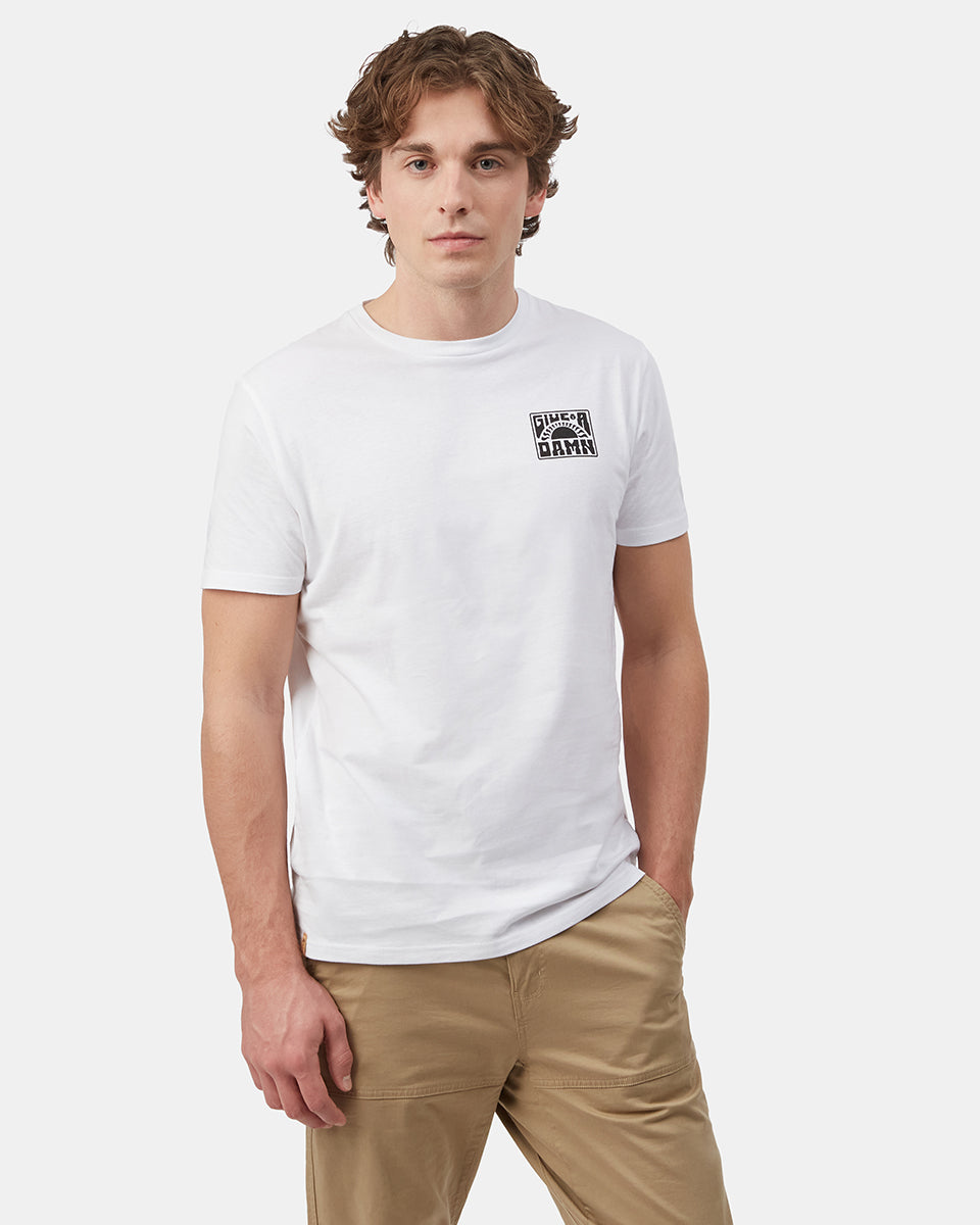 White Men's Graphic Short Sleeve Tee