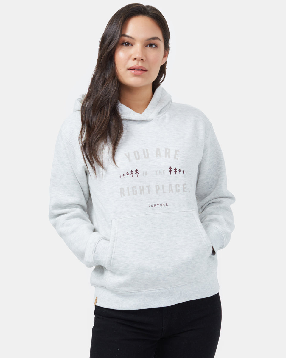 White Organic Cotton Graphic Hoodie