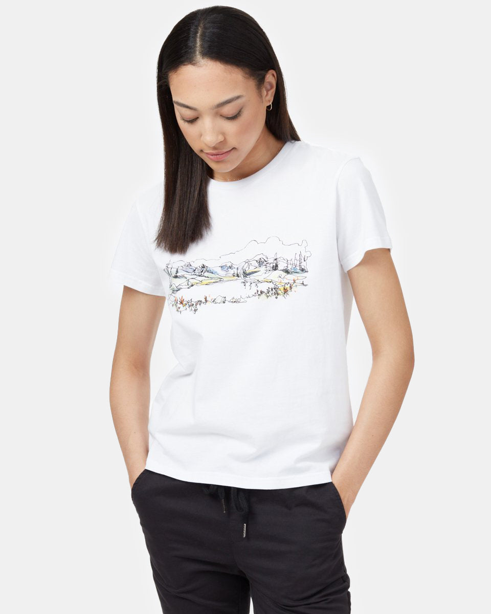 White Organic Cotton Graphic Tee