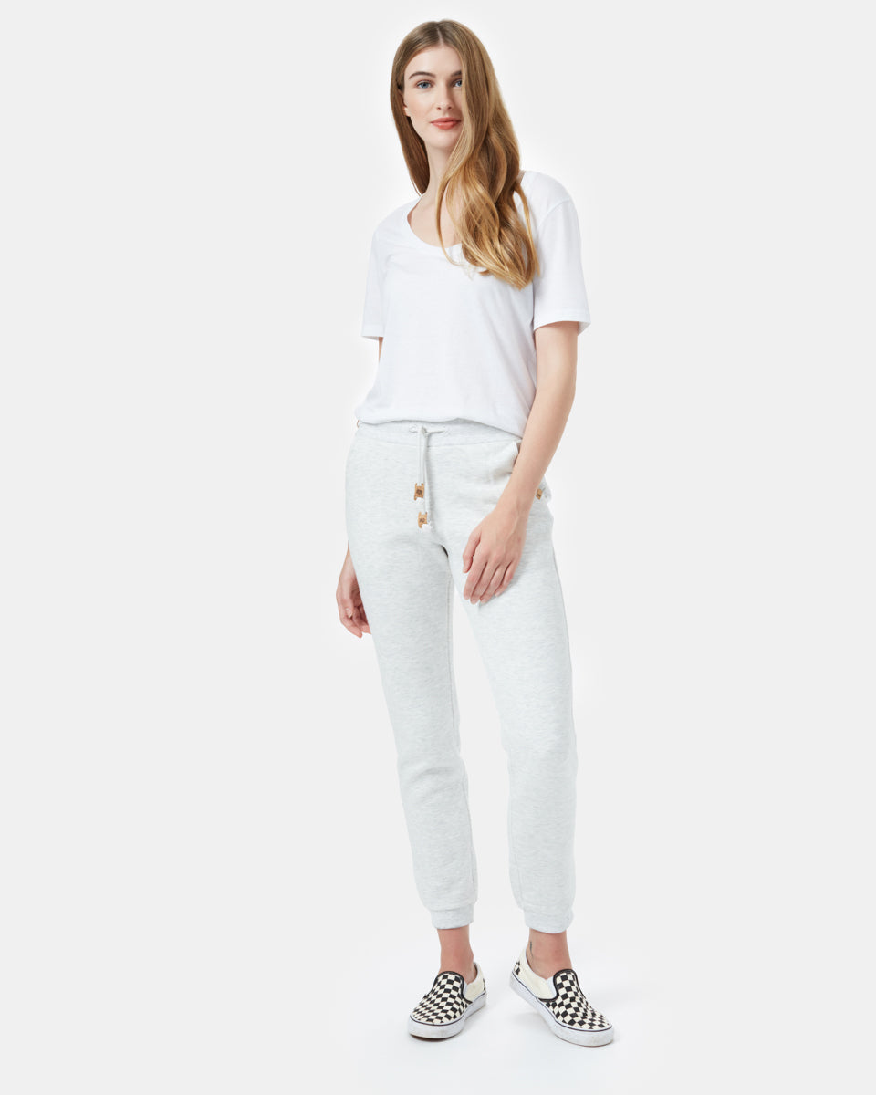 White Women's Organic Cotton Sweatpants