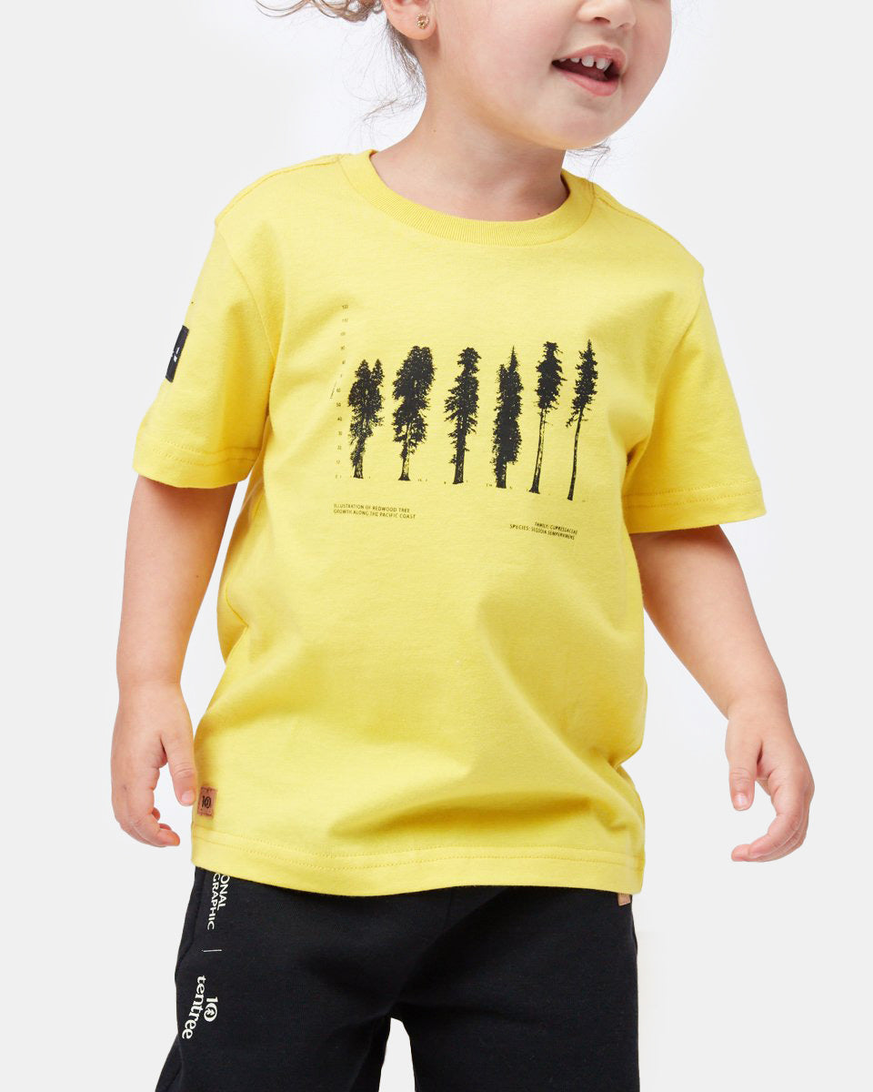 Yellow Kids Organic Cotton Graphic Tee