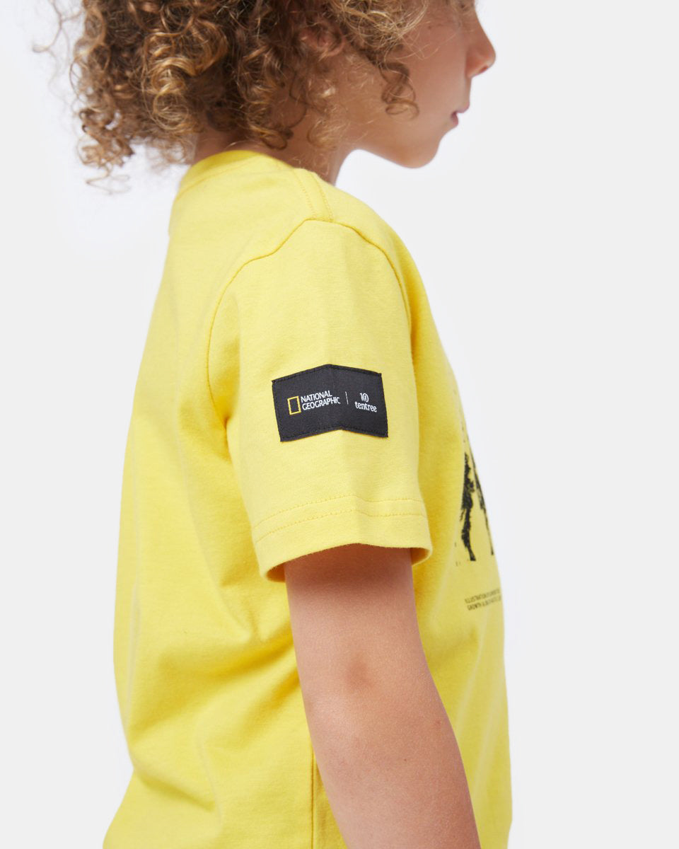 Yellow Kids Organic Cotton Graphic Tee