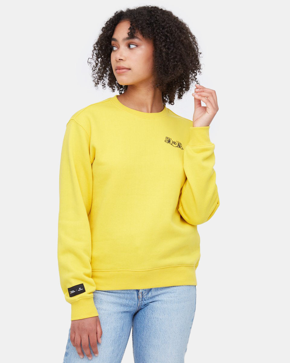 Yellow Women's National Geographic Crew Sweatshirt