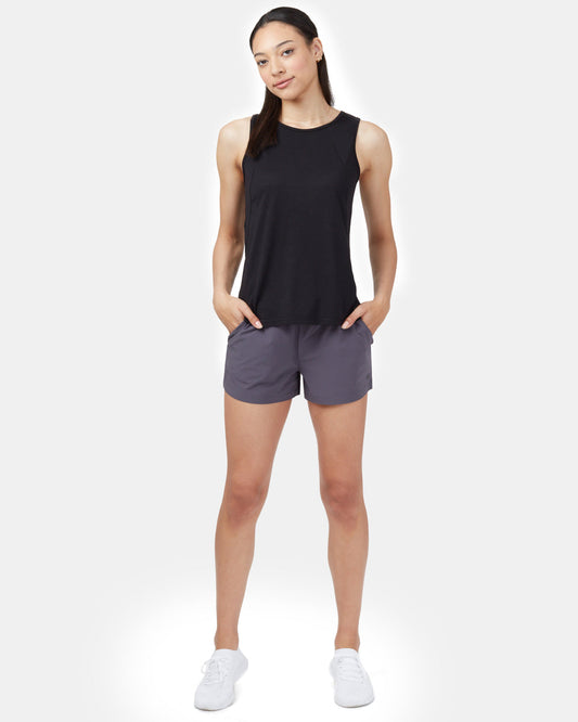 Black Women's Recycled Polyester Tank