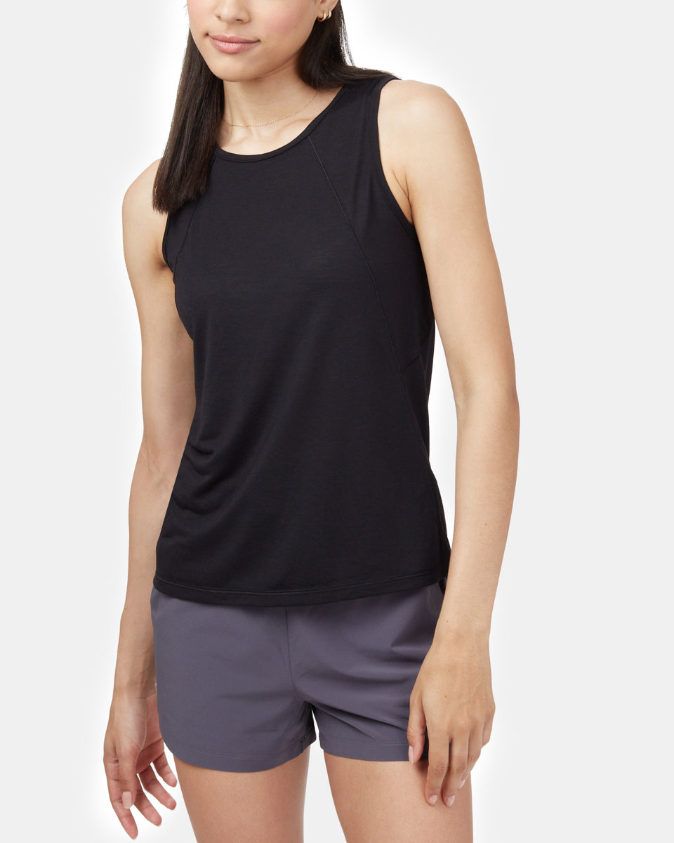 Black Women's Recycled Polyester Tank