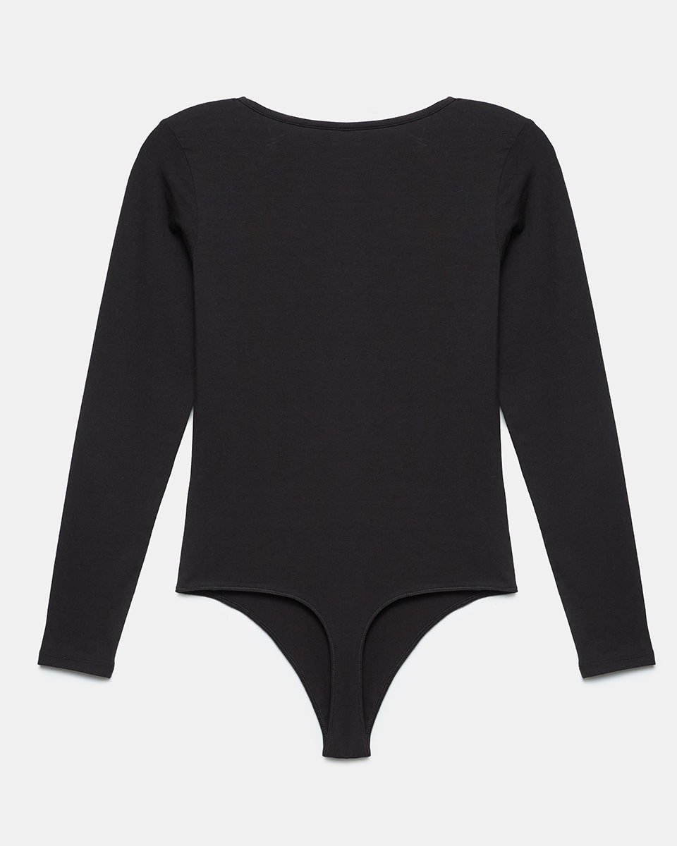 Scoop Neck Longsleeve Bodysuit