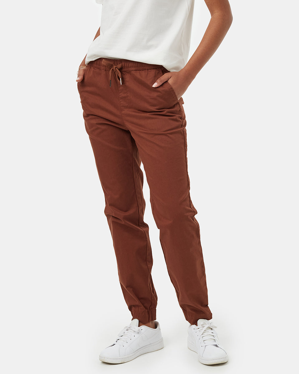 Women's Organic Cotton Joggers_brown