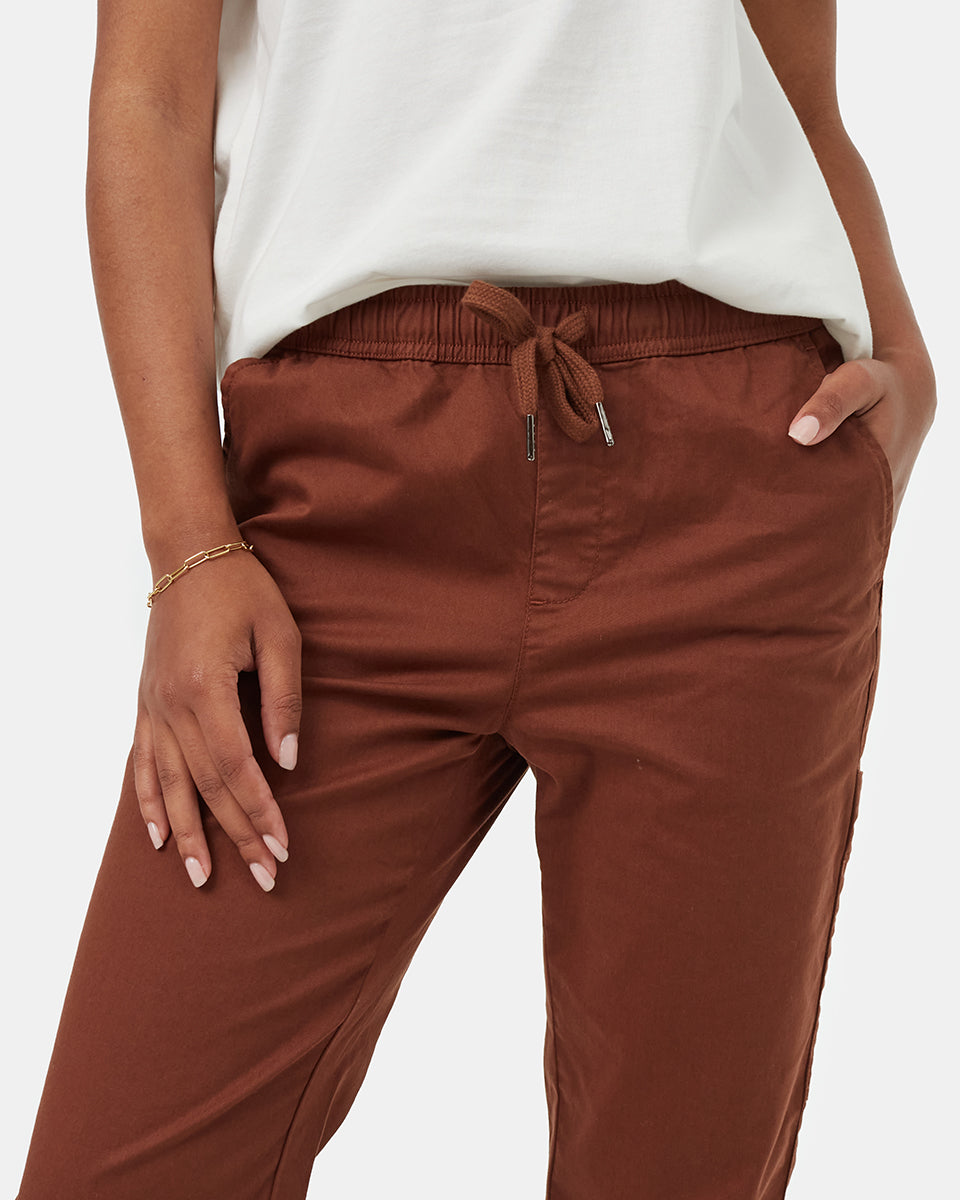 Women's Organic Cotton Joggers_brown