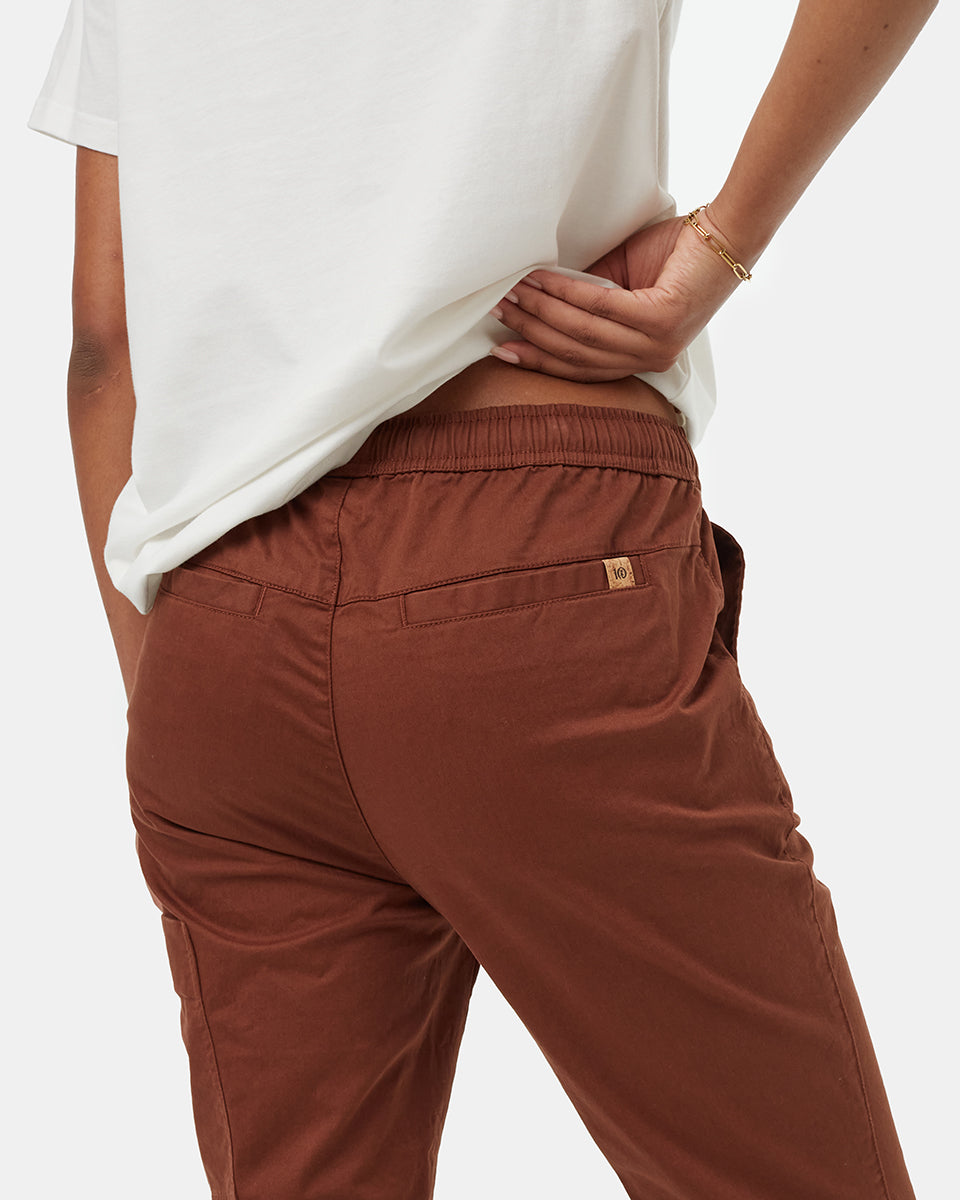 Women's Organic Cotton Joggers_brown