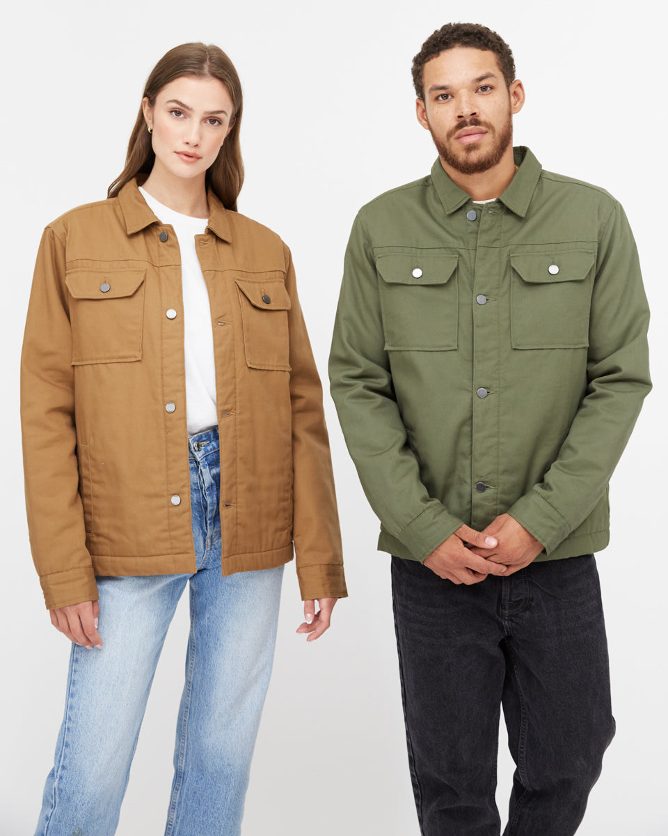 Green Utility Canvas Jacket